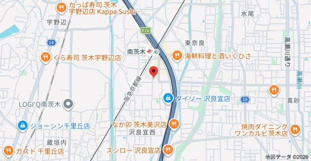 パロス沢良宜の地図