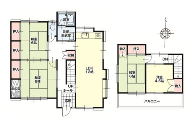 【間取り】 | 伊勢崎市山王町　中古住宅
