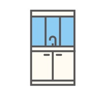 港南区東永谷の独立洗面台|化粧洗面台です。