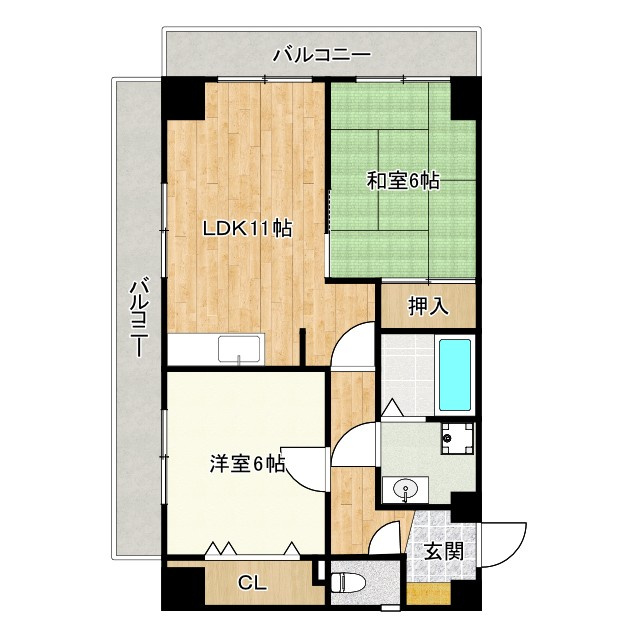アルコ・ラ・カーサ佃町の間取り