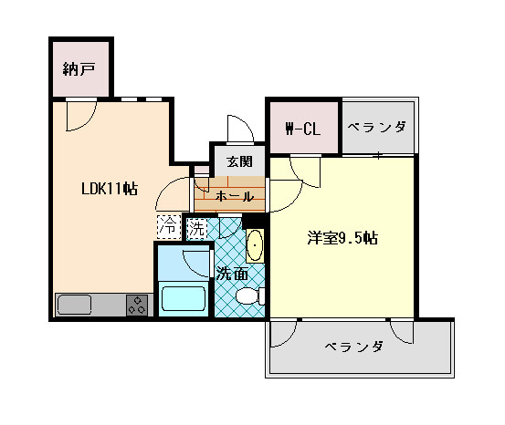 岡本Rd12の間取り