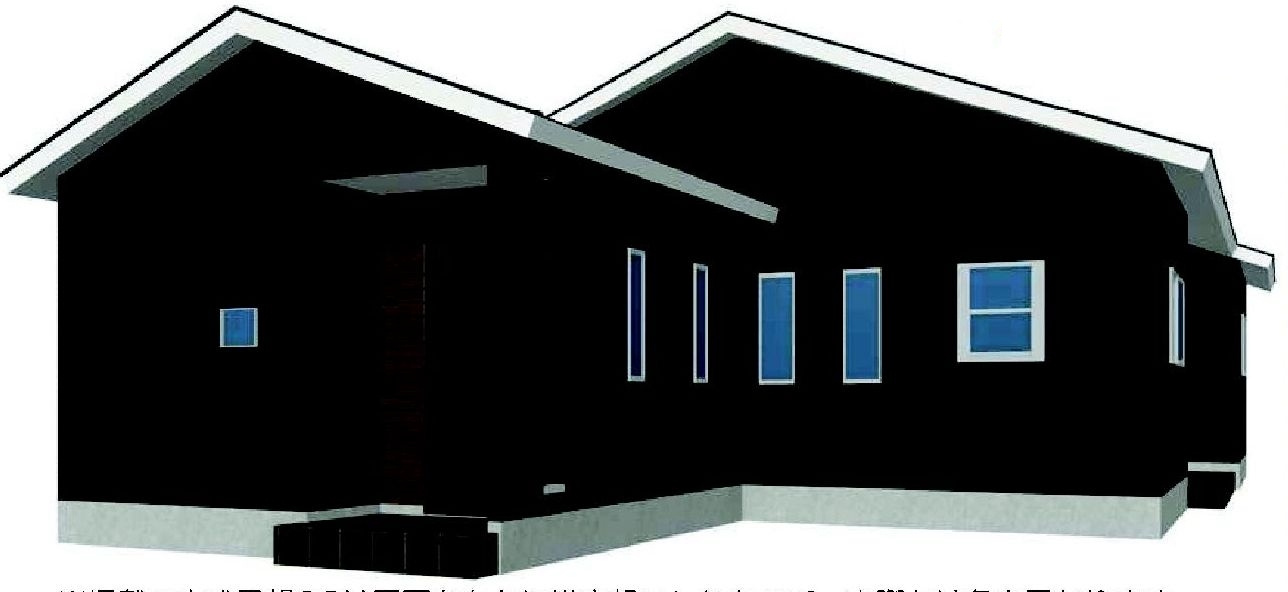 第７渋川市半田　新築戸建　2号棟（平屋）の完成予想図|渋川市半田新築住宅を建築中です。こちらの写真は施工例になりますので参考としてご覧ください。お客様のご都合に合わせて同仕様の物件もご見学頂けます♪
お気軽にお問合せ下さい。