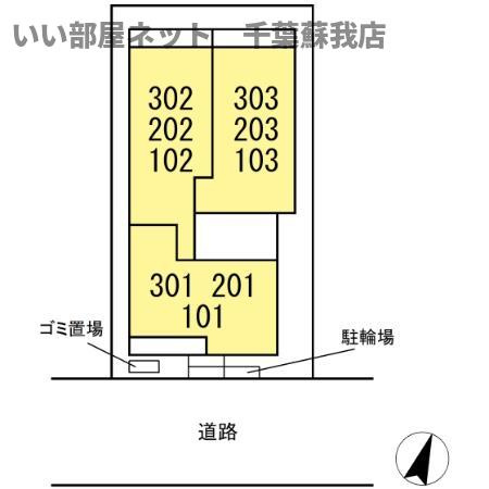 D-SOLACE祐光　Bの区画図
