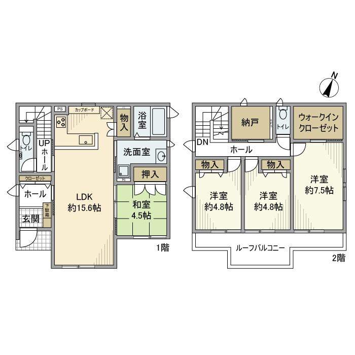 鶴瀬西戸建の間取り