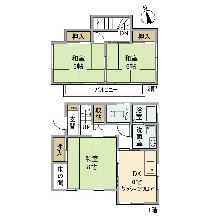 城南戸建の間取り