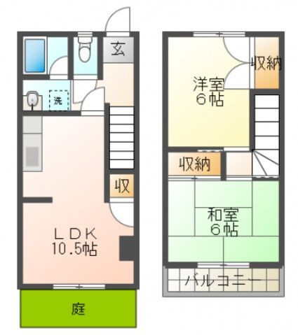 美登里ハイツの間取り