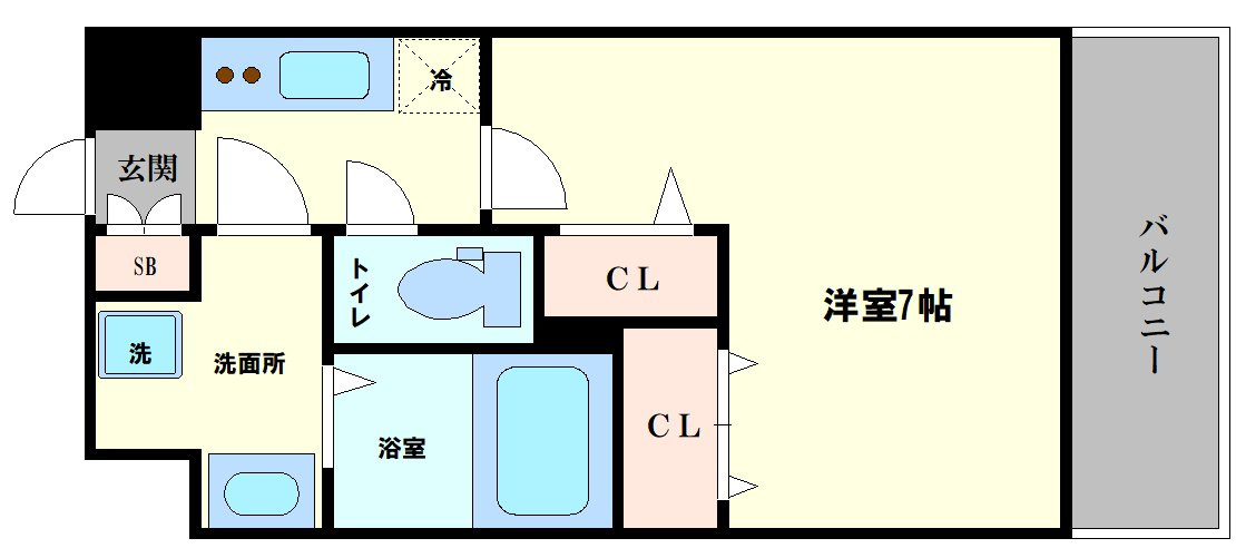 ラシーヌ瓦屋町の間取り