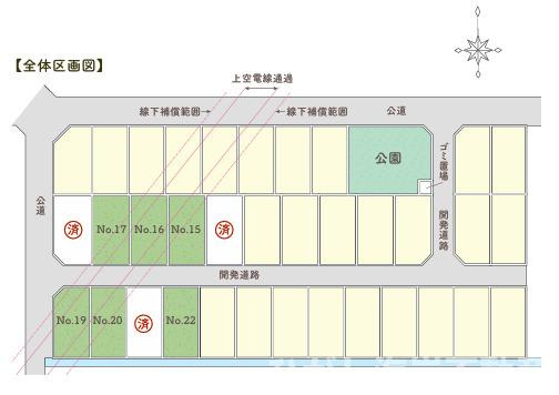 平塚市御殿４丁目　売地　全9区画の区画図|対象No19