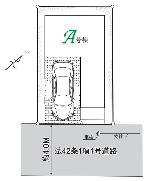 新築/和光市白子3丁目の区画図|駐車場あり（車種による）