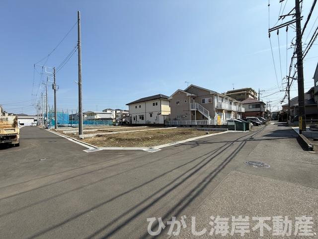 平塚市御殿４丁目　売地　全9区画の前面道路含む現地写真|現地外観