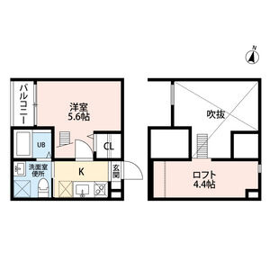 カーサ　ベル　稲生(カーサベルイノウ)　名古屋市賃貸　仲介手数料無料の間取り