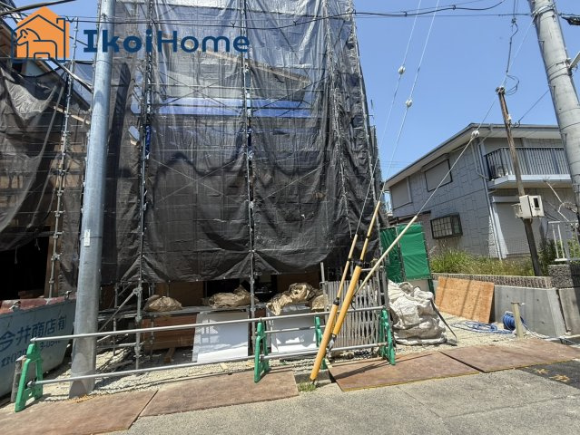 神戸市西区伊川谷町潤和25-1期　全2棟2号棟　新築戸建の外観|新築限定2棟！両面道路で陽当たり◎！オシャレな外観と外装のお家完成予定です！工事状況随時更新！