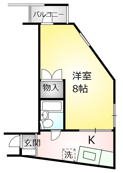 水幸ハイツの間取り