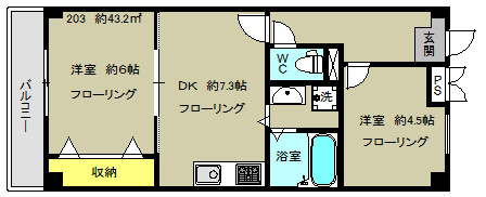 エンゼルハイム阿佐谷の間取り