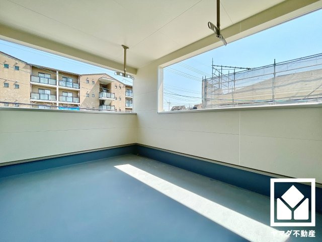 伏見区羽束師菱川町　第1　4号棟のバルコニー