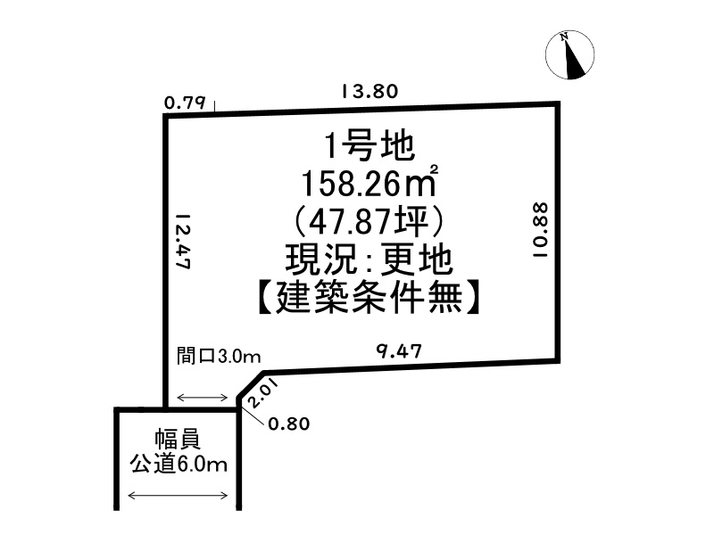 姫路市北原/全5区画の土地図