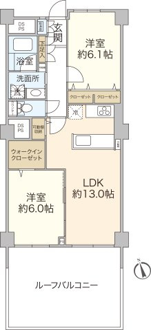パシフィック磯子マンション 『 新 規 内 装 フ ル リ フ ォ ー ム 』×『ルーフバルコニー付住戸』の画像