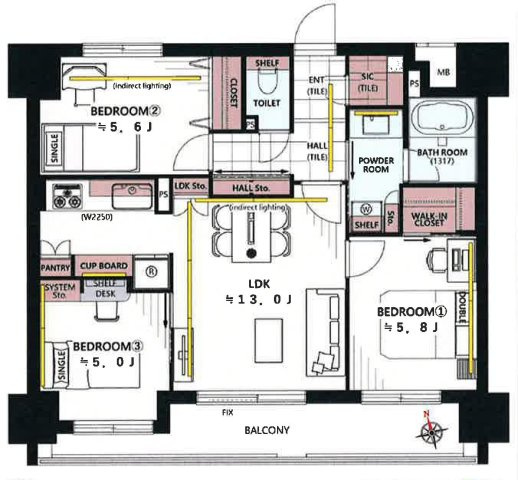 藤和シティホームズ高円寺の間取り