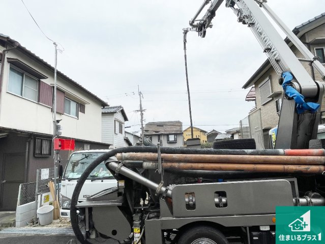 近江八幡市安養寺町　第2期　新築一戸建ての外観|現在の進捗状況です！順調に作業進行中、完成が待ち遠しいです！詳細の間取り等、お気軽にお問い合わせください！