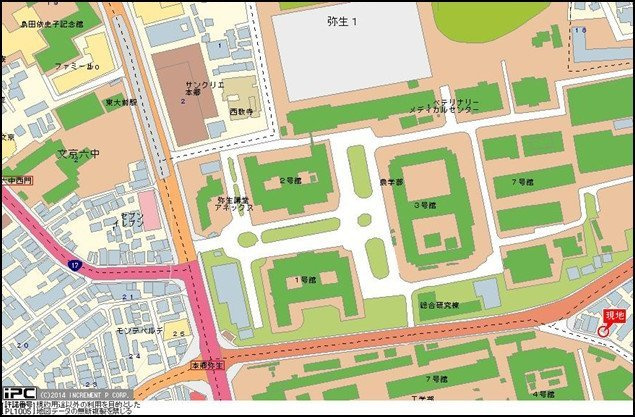 スカイコート本郷東大前の地図