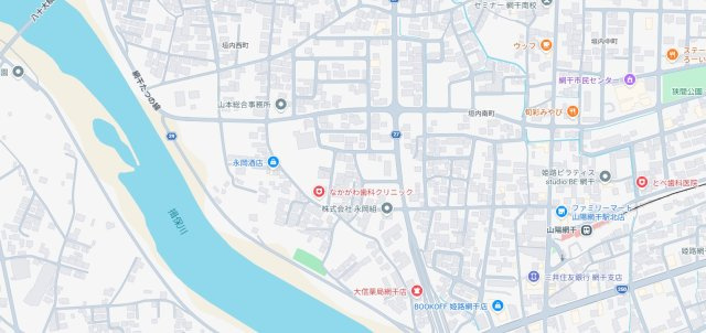 姫路市網干区垣内南町　第2期　新築一戸建ての地図