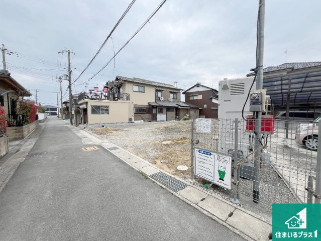 姫路市網干区垣内南町　第2期　新築一戸建ての前面道路含む現地写真|周辺は落ち着いた街並みの住宅地！子育てがしやすい住環境です！まだ未完成ですが、現地でしかわからない事もございます。是非一度ご覧ください。