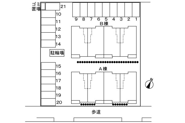 エアリーヒルⅠの区画図
