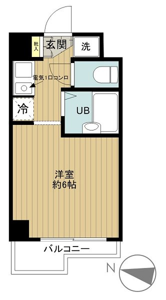 新品家具付きマンション水道11(KaGood東京)の間取り