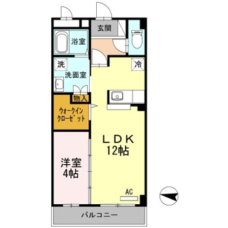 【間取り】 | シャンテ・シャル | 1LDK
