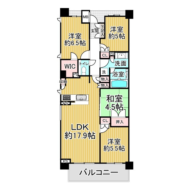パークホームズ京都上賀茂 1Fの間取り