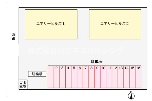 エアリーヒルズⅠの駐車場