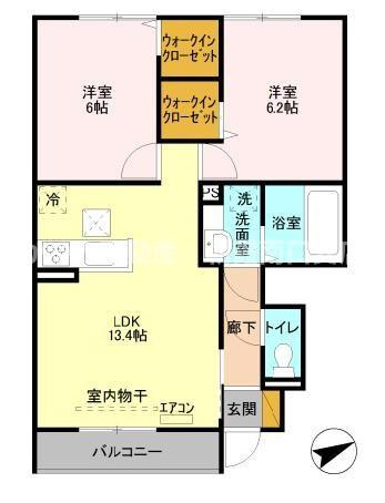 【間取り】 | エアル（D-ROOM）