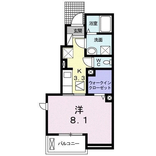フローリッシュ　Ａの間取り