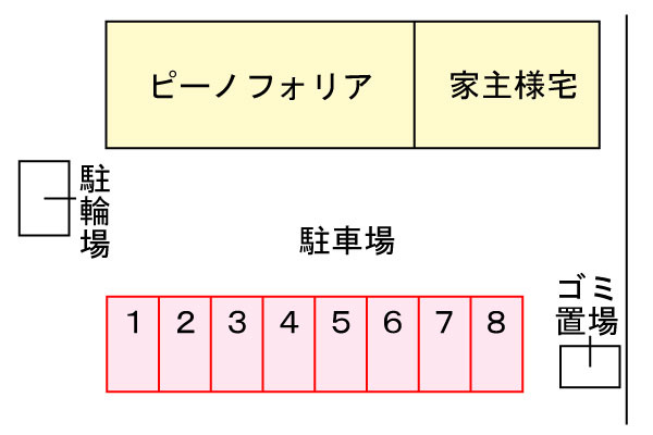 ピーノ　フォリアの区画図