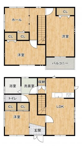 いわき市【鹿島町米田】　の間取り