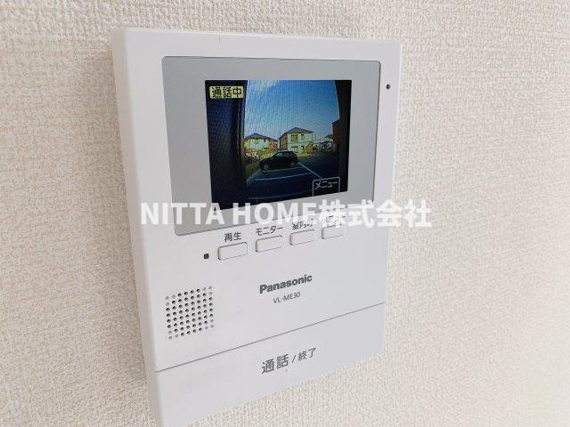 丹波篠山市味間南のアパートのセキュリティ|モニタ付きインターホンを完備◎