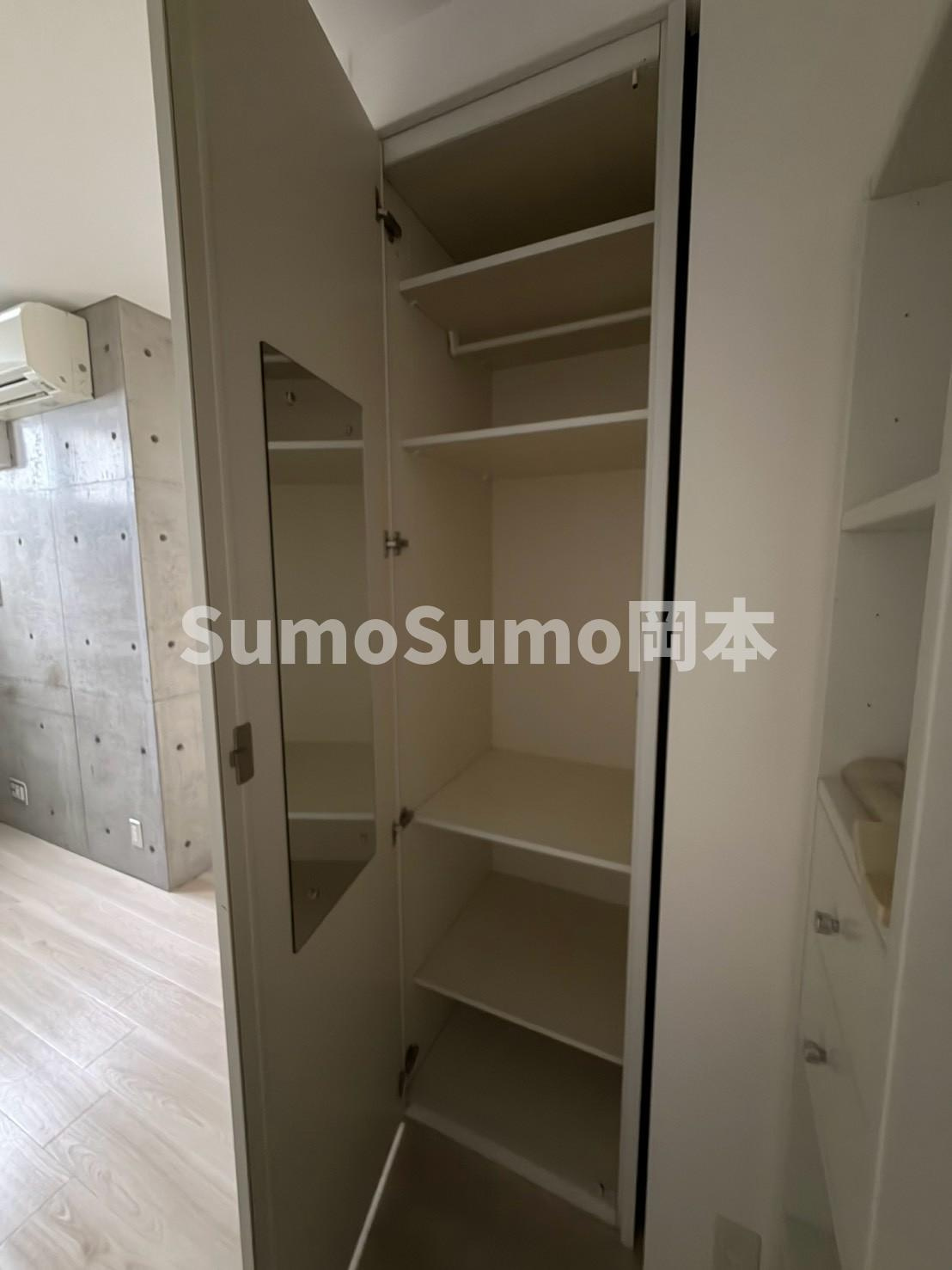 岡本Rd12の収納|便利な収納スペースです