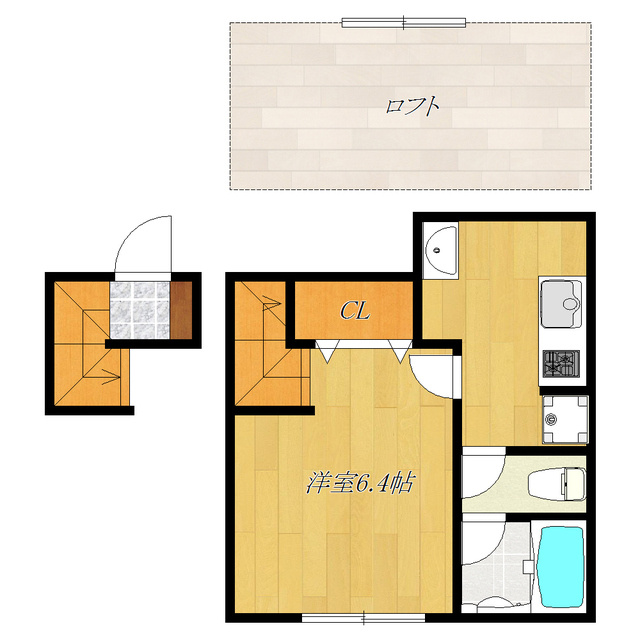 ＲＯＷ　ＨＯＵＳＥ　上中里の間取り|間取です☆
