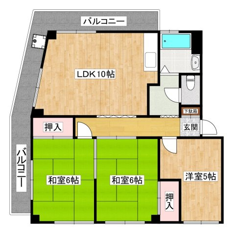 【間取り】 | 甲陽園ハイツ