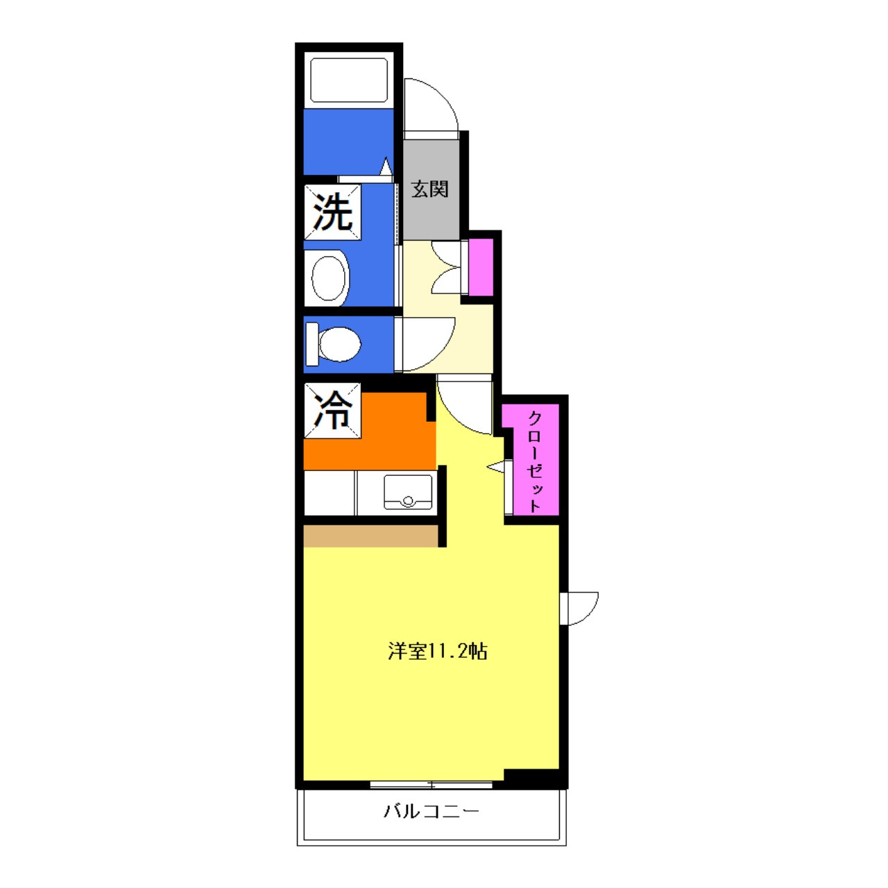 リバージュ厚木Ⅴの間取り|間取りは現況優先