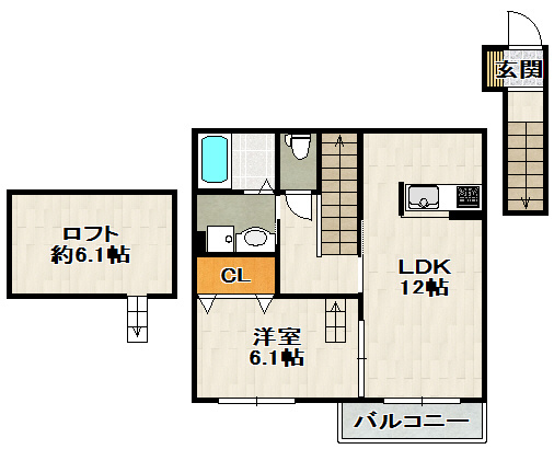 ShaMaison Mum (シャーメゾンマム)の間取り
