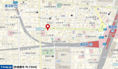 【地図】 | ルーブル蒲田伍番館
