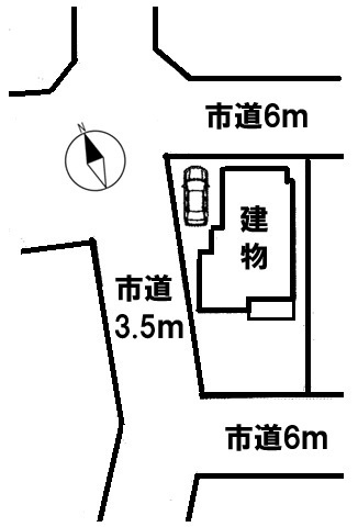 【区画図】 | 加須市花崎北1丁目　中古一戸建