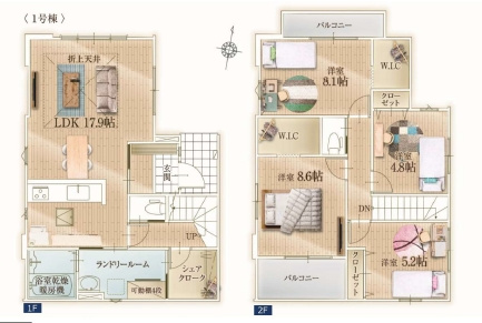 川越市小仙波町２丁目44-18の間取り