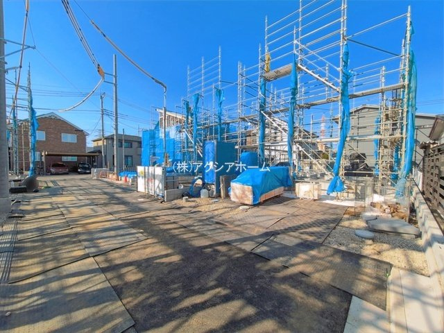 入間市下藤沢4丁目・全5棟　新築一戸建　2号棟の前面道路含む現地写真|現地写真（2026年4月3日撮影）