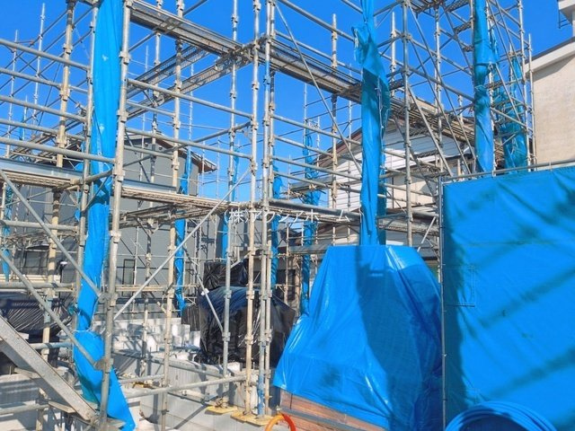 入間市下藤沢4丁目・全5棟　新築一戸建　2号棟の外観|現地写真（2026年4月3日撮影）