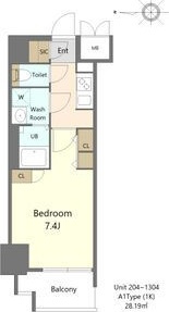 S-RESIDENCE高岳駅前awake(アウェイク)の間取り