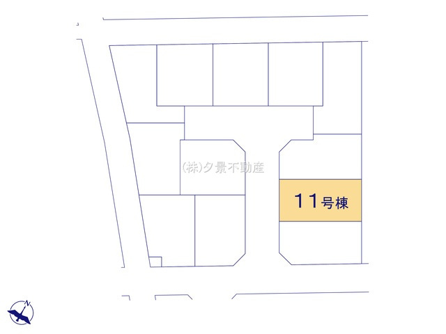 《仲介手数料無料》上尾市大字大谷本郷102-4新築一戸建てグラファーレの区画図