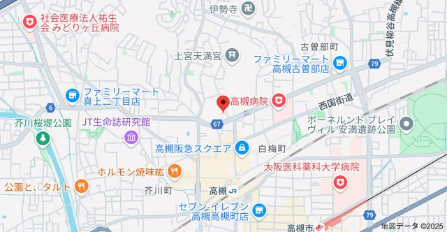ビエラコート高槻の地図