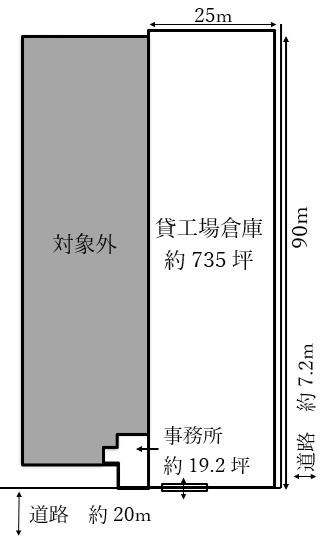 堺市堺区北波止町貸工場倉庫330万円の間取り